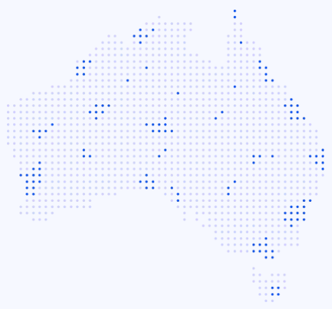 Mapa de puntos que muestra la comunidad de usuarios de Zen-XE